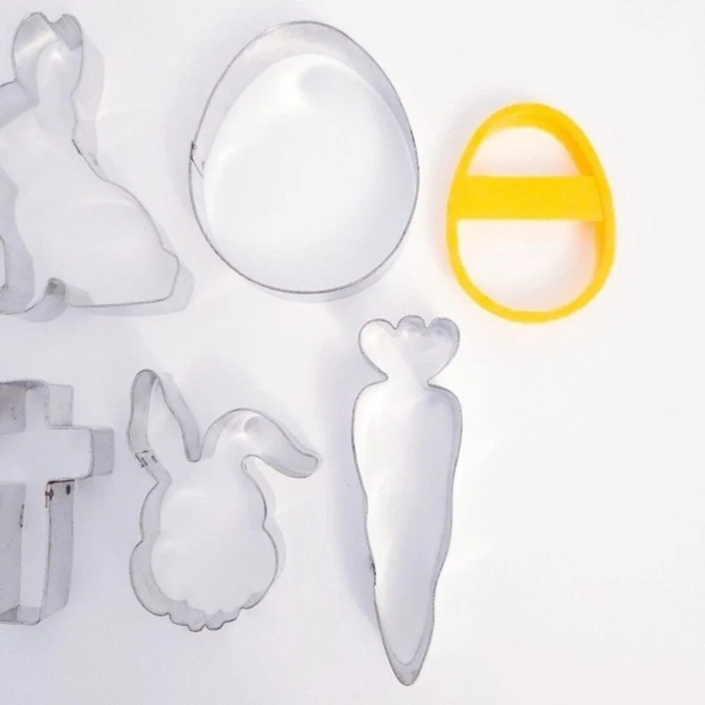 Easter Bunny, Spring Chick, Egg, Christian‎ Cross Cookie Cutters Lot (Set of 8)